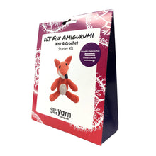 Load image into Gallery viewer, DIY Fox Stuffed Animal Knit & Crochet Kit