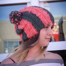 Load image into Gallery viewer, Striped Double PomPom Hat Kit