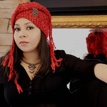Load image into Gallery viewer, The Red Taj Headscarf Crochet Pattern