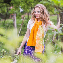 Load image into Gallery viewer, Artisan Made Sari Silk & Cotton Scarf