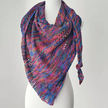 Load image into Gallery viewer, Openwork Lattice Lace Weight Shawl Pattern