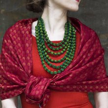Load image into Gallery viewer, Artisan Made Sari Silk & Cotton Scarf