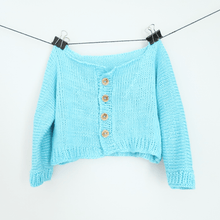 Load image into Gallery viewer, Cotton Candy Baby Cardigan Knitting Pattern
