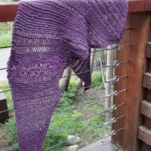 Load image into Gallery viewer, Asymmetrical Lacy Shawl Knitting Pattern
