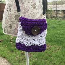 Load image into Gallery viewer, Colorblock Crossbody Bag Crochet Kit
