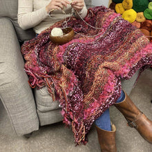 Load image into Gallery viewer, Fusion Fringe Throw Knitting Kit
