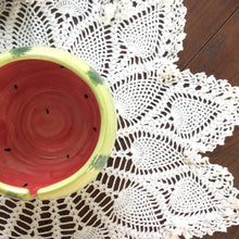 Load image into Gallery viewer, Watermelon Ceramic Yarn Bowl

