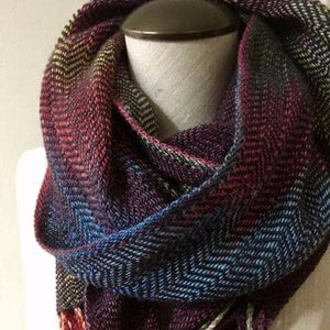 Cabito Wool Color Pool Woven Scarf Pattern & Kit