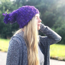 Load image into Gallery viewer, Sari Silk Ribbon Beanie Crochet Kit
