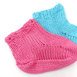 Cotton Candy Baby Booties Knitting Pattern