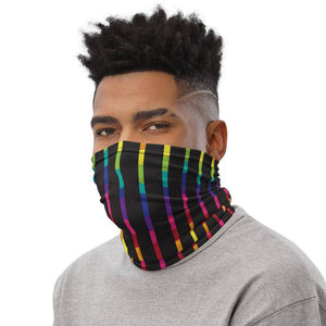 Black Rainbow Neck Gaiter